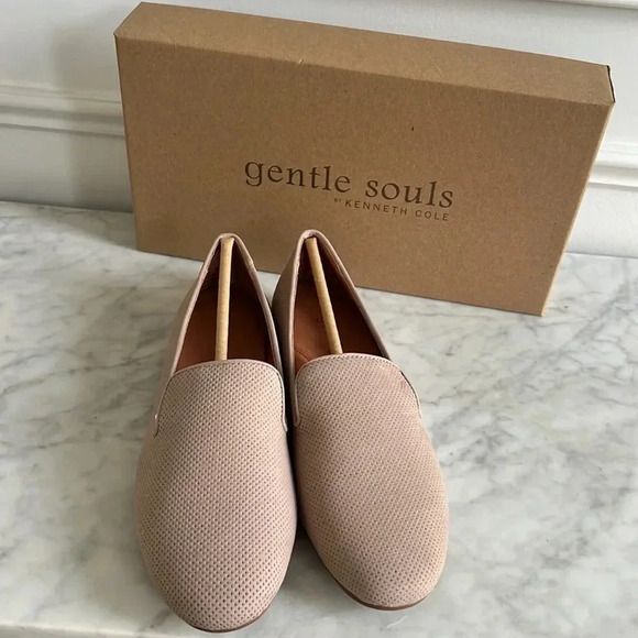 Gentle Souls by Kenneth Cole "Eugene 2" (Size 6) Mushroom Loafers Comfort Flats - Picture 5 of 8